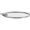 CRISTEL Couvercle Plat en Verre Trempé 20 cm Strate Amovible Hot