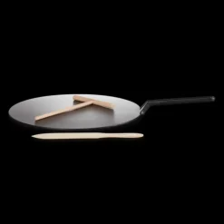 LE CREUSET Crêpière Fonte Émaillée 32 cm Noir avec Accessoires Outlet