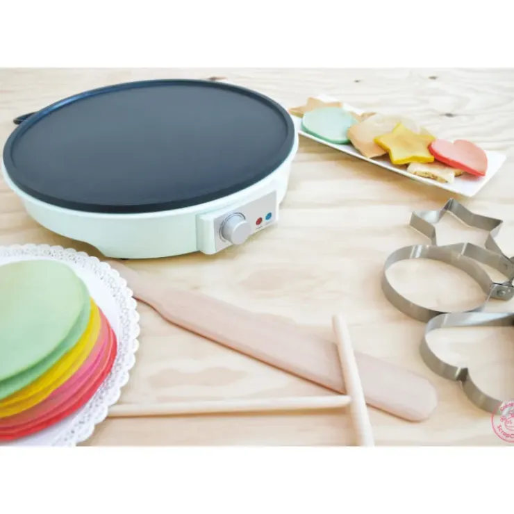 SCRAPCOOKING Crêpière Électrique 28 cm avec Accessoires Best