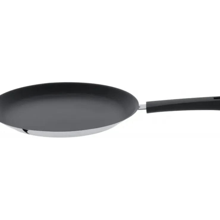 CRISTEL Crêpière Mutine Ø 30 cm Manche Fixe Anti-Adhésive Inox
