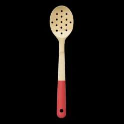 PEBBLY Cuillère de Cuisine Ajourée Bambou 30 cm Rouge Best