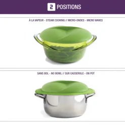 MASTRAD Cuit Vapeur en Silicone XL Vert Sale