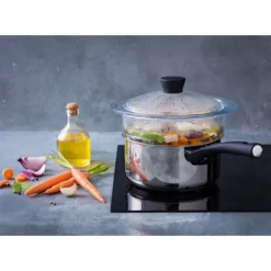 PYREX Cuit Vapeur en Verre 20 cm 2 L Classic Best