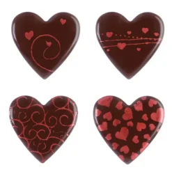 FLORENSUC Cœurs en Chocolat Imprimés 3 cm (x160) Best