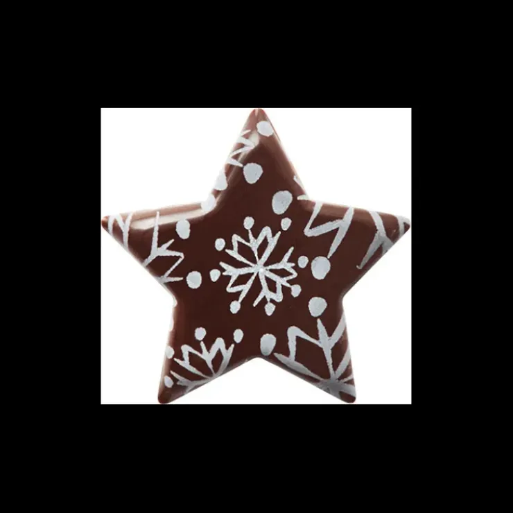 FLORENSUC Décor en Chocolat Etoile Flocon 3,7 cm (x112) Discount