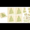 FLORENSUC Décoration Bûche de Noël en Chocolat Blanc Joyeux Noël (x48) New