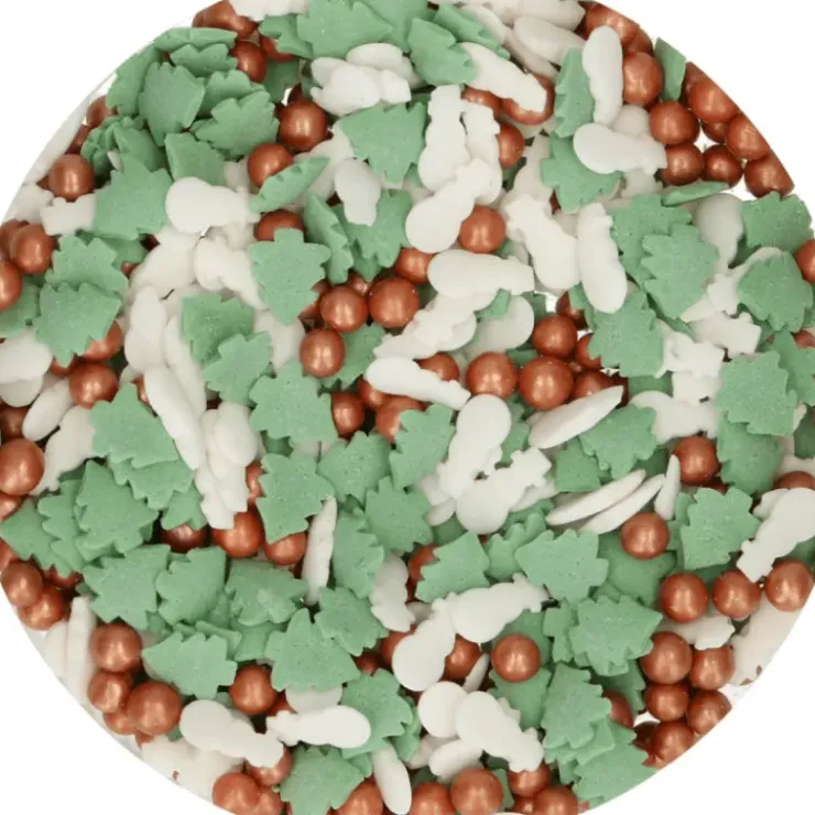 FUNCAKES Décoration en Sucre Christmas Mix Noël 55 g