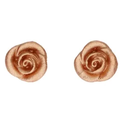 FUNCAKES Décorations Gâteau Roses Bronze en pâte d’amande (x6)