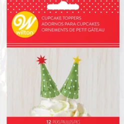 WILTON Décorations Sapins de Noël sur Piques (x12) Clearance