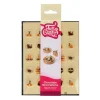 FUNCAKES Décors Chocolat Blanc 10 Motifs Halloween (x25) Discount