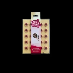 FUNCAKES Décors Chocolat Blanc Œil (x25) New