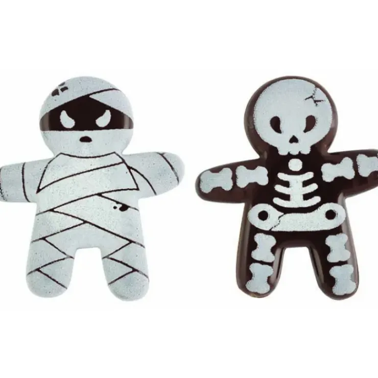 FLORENSUC Décors en Chocolat Momie et Squelette 3,5 x 4 cm (x144) Clearance