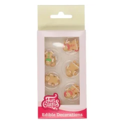 FUNCAKES Décors en Sucre Bonhommes Pain d'Épices (x12) Outlet