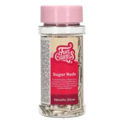 FUNCAKES Décors en Sucre Bâtonnets Argent 70 g Outlet