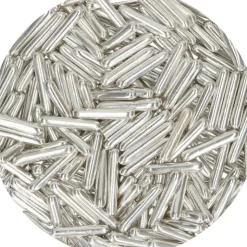 FUNCAKES Décors en Sucre Bâtonnets Argent 70 g Outlet