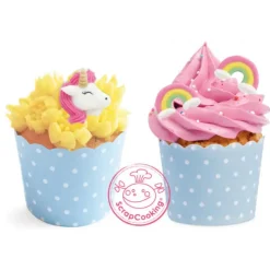 SCRAPCOOKING Décors en Sucre Licorne et Arc en Ciel x6 Outlet