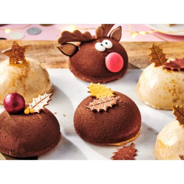 FUNCAKES Décors en Sucre Renne Rudolph au Nez Rouge Noël