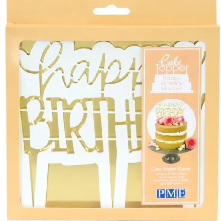 PME Découpoir Cake Topper Happy Birthday Moderne 16,5 x 15 cm Sale