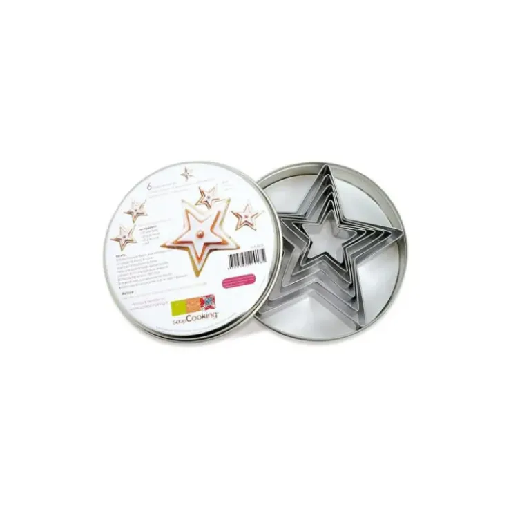 SCRAPCOOKING Découpoirs Etoile (x6) New