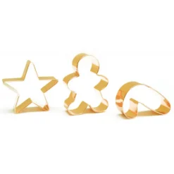 SCRAPCOOKING Découpoirs Noël Inox Dorés x3 Discount