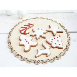 SCRAPCOOKING Découpoirs Noël Inox Dorés x3 Discount