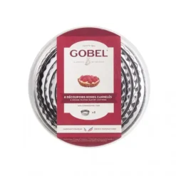 GOBEL Découpoirs Ronds cannelés inox (boite de 8) Best