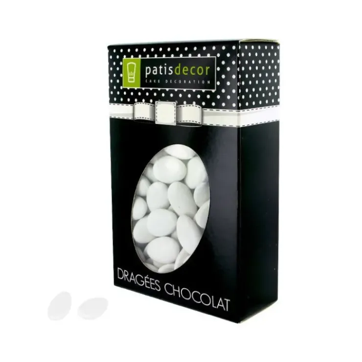 PATISDECOR Dragées Chocolat Coloris Blanc 500 g Patisdécor New