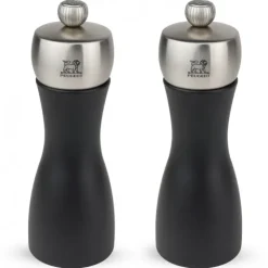 PEUGEOT Duo Moulin à Poivre et à Sel Fidji 15 cm Noir-Inox Sale