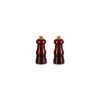 LE CREUSET Duo Moulin à Poivre et à Sel Garnet Bouton Doré 11 cm Outlet