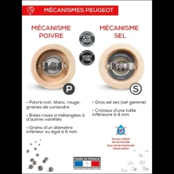 PEUGEOT Duo Moulin à Poivre et Sel Tahiti Terre 15 cm Best