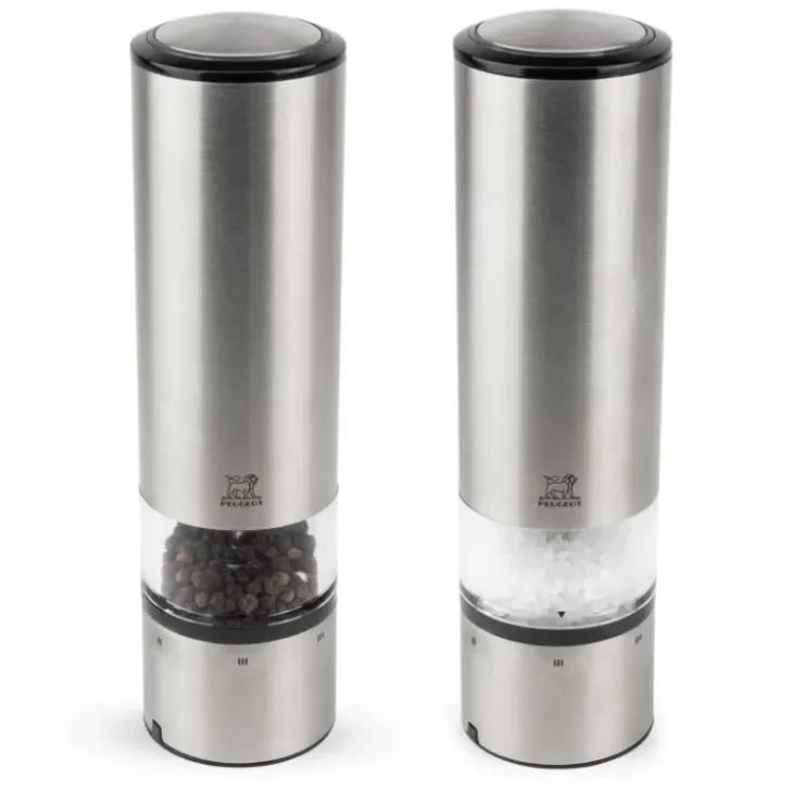 PEUGEOT Duo Moulin à Poivre et Sel Electrique Elis Sense U'Select 20 cm Inox Hot