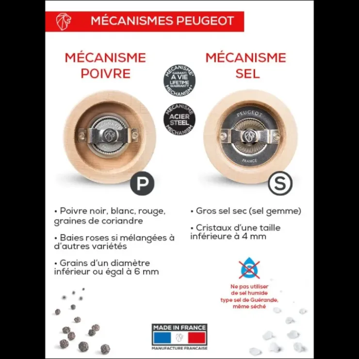 PEUGEOT Duo Moulin à Poivre et Sel Tahiti Feu 15 cm Online