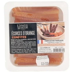 PATISDECOR Ecorces Oranges Confites en Lamelles 145 g Patisdécor Best