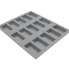 DE BUYER Elastomoule Financier - 15 empreintes 21 x 17,6 cm - Silicone Hot