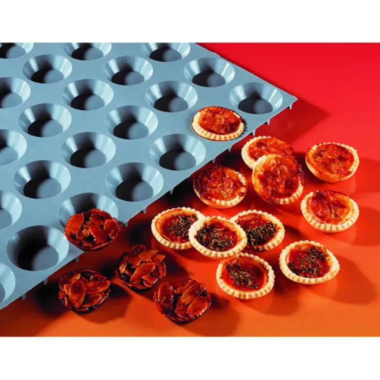 DE BUYER Elastomoule mini-tartelettes - 24 empreintes 30 x 17,5 cm - Silicone Online