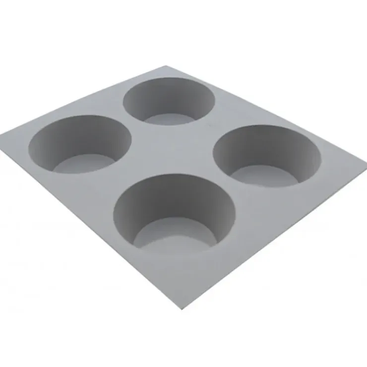 DE BUYER Elastomoule Muffin - 4 empreintes 21 x 17,6 cm - Silicone Online