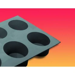 DE BUYER Elastomoule Muffin - 6 empreintes 30 x 17,6 cm - Silicone Discount