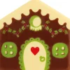 FLORENSUC Embout de Bûche Maison Matriochka 8,5 cm Décor en Chocolat (x42) Sale