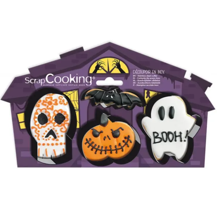 SCRAPCOOKING Emporte Pièce Halloween x4 Outlet
