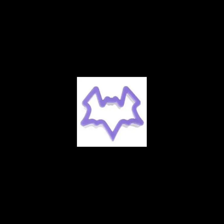 WILTON Emporte Pièce Inox Chauve-Souris Bord Epais Violet