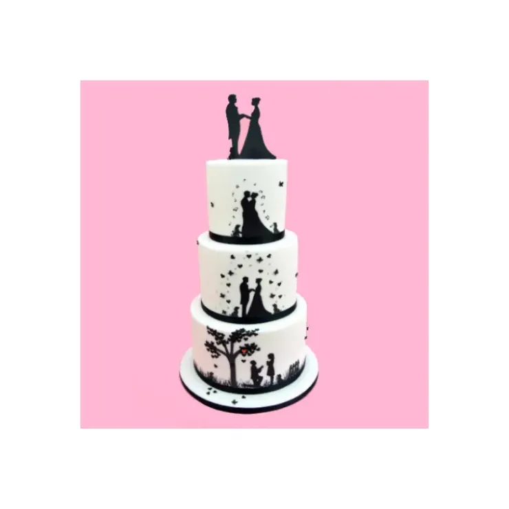 CUISINEADDICT Emporte Pièce Silhouettes Mariés H.12.5 cm (x7) Sale