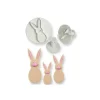 PME Emporte-Pièces avec Poussoir Famille Lapin (x3) New