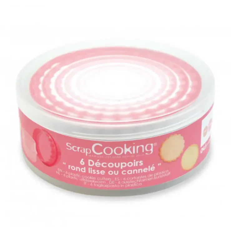 SCRAPCOOKING Emporte-Pièces Ronds Cannelés et Lisses (x6) Online
