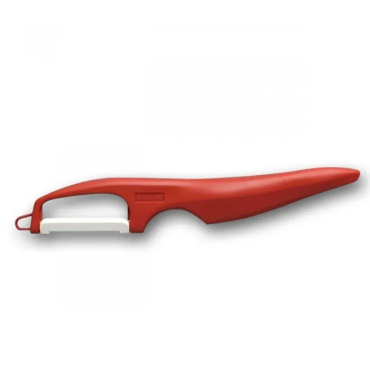 KYOCERA Eplucheur Céramique Vertical Rouge Double Lame Hot