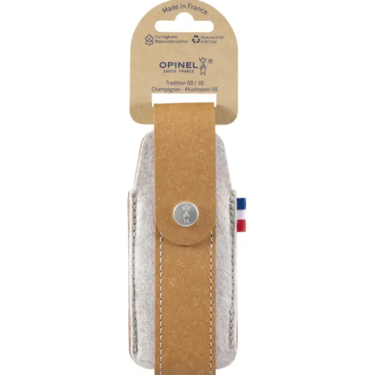 OPINEL Etui pour Couteau en Cuir et Feutrine Outdoor L Collection France Best