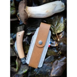 OPINEL Etui pour Couteau en Cuir et Feutrine Outdoor L Collection France Best