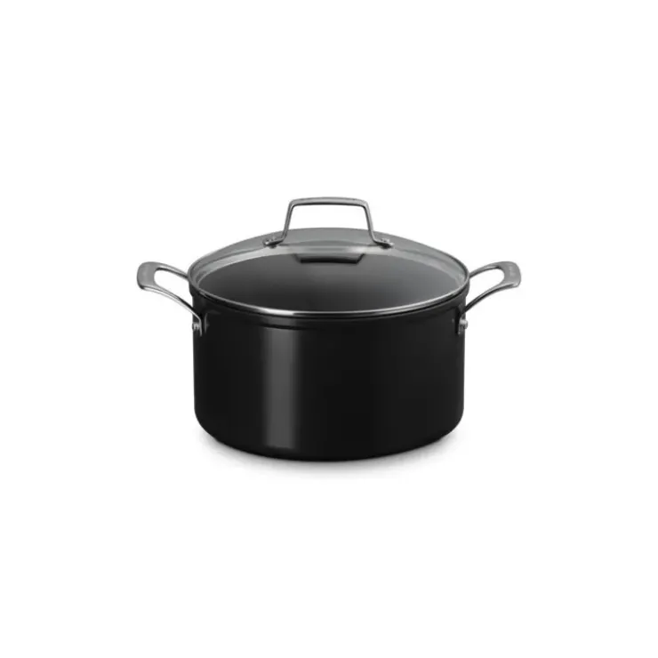 LE CREUSET Faitout Antiadhérent Essentiel Céramique 24 cm et Couvercle Outlet