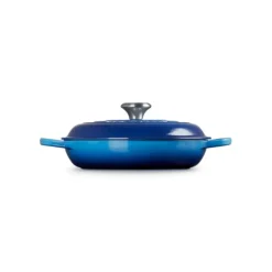 LE CREUSET Faitout Azur en Fonte avec Intérieur Sable 30 cm Signature Online