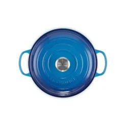 LE CREUSET Faitout Azur en Fonte avec Intérieur Sable 30 cm Signature Online