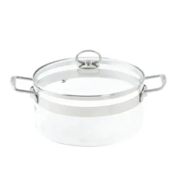 MASTRAD Faitout en Verre avec Couvercle 24 x H 12 cm Belissam Best